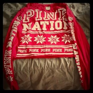 Pink Victoria secret crop top